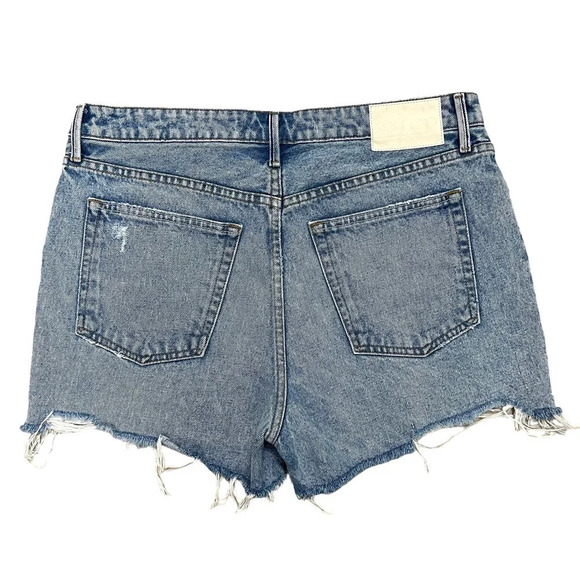 GRLFRND The Helena High Rise Cut Off Jeans Shorts Newport frayed Raw hem Size 30 - Picture 6 of 13